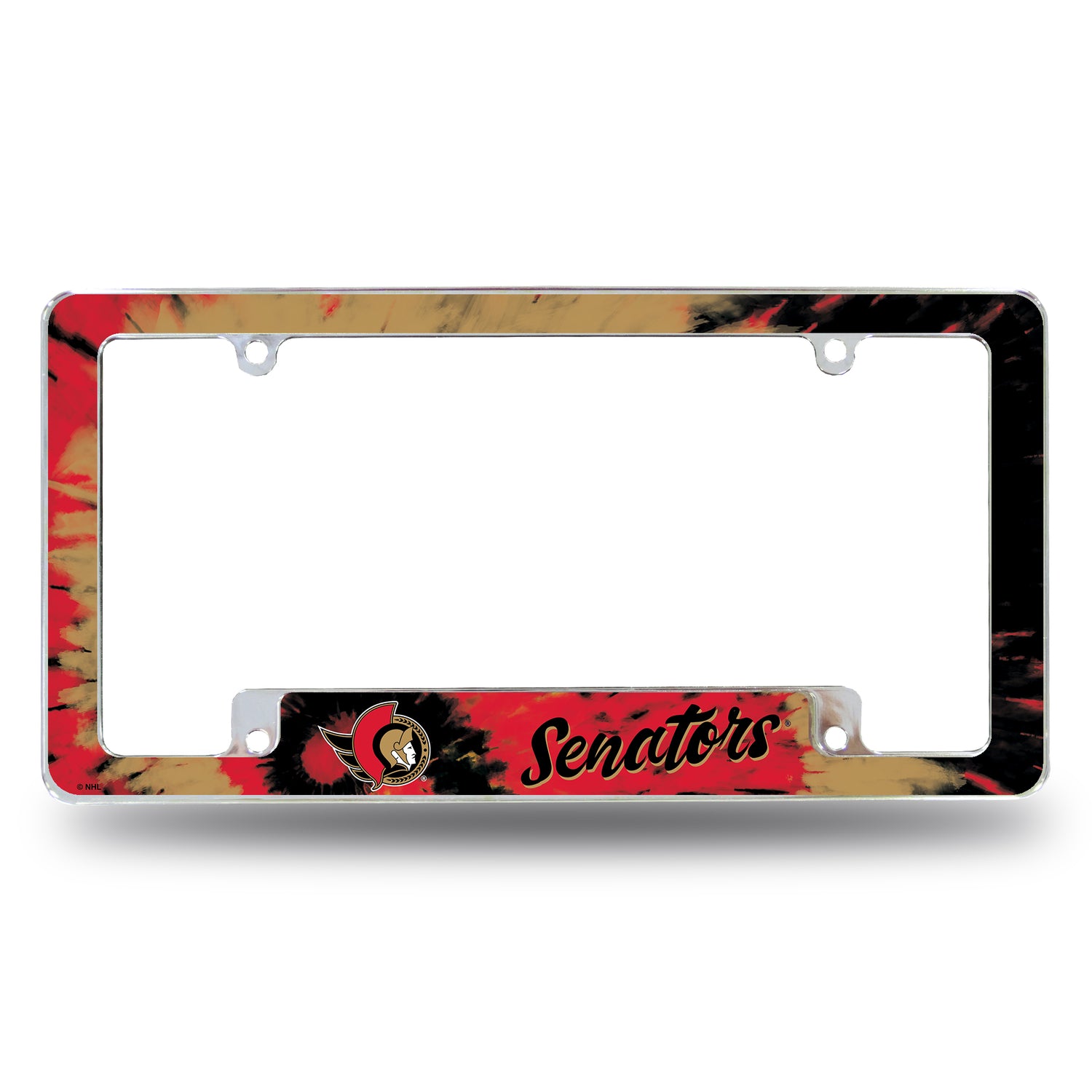 NHL Ottawa Senators All Over Chrome License Plate Frame Fan Gear NHL Ottawa Senators