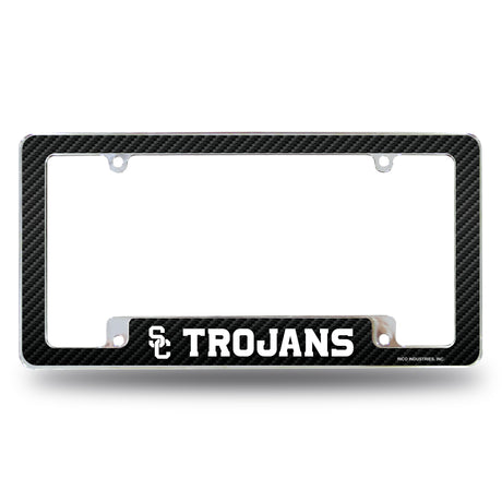 NCAA Southern California Trojans - USC All Over Chrome License Plate Frame Fan Gear NCAA Southern California Trojans