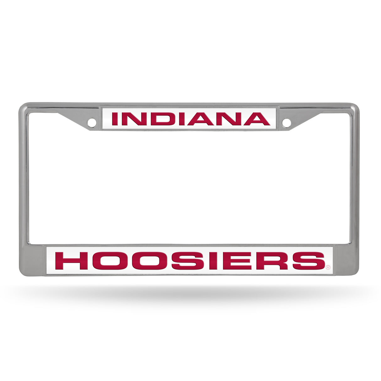 NCAA Indiana Hoosiers Laser Cut Chrome License Plate Frame Fan Gear NCAA Indiana Hoosiers