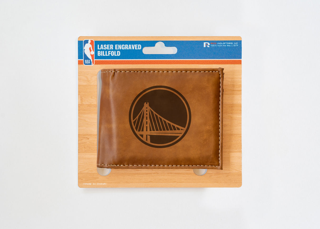 NBA Golden State Warriors Laser Engraved Bill-Fold Fan Gear NBA Golden State Warriors