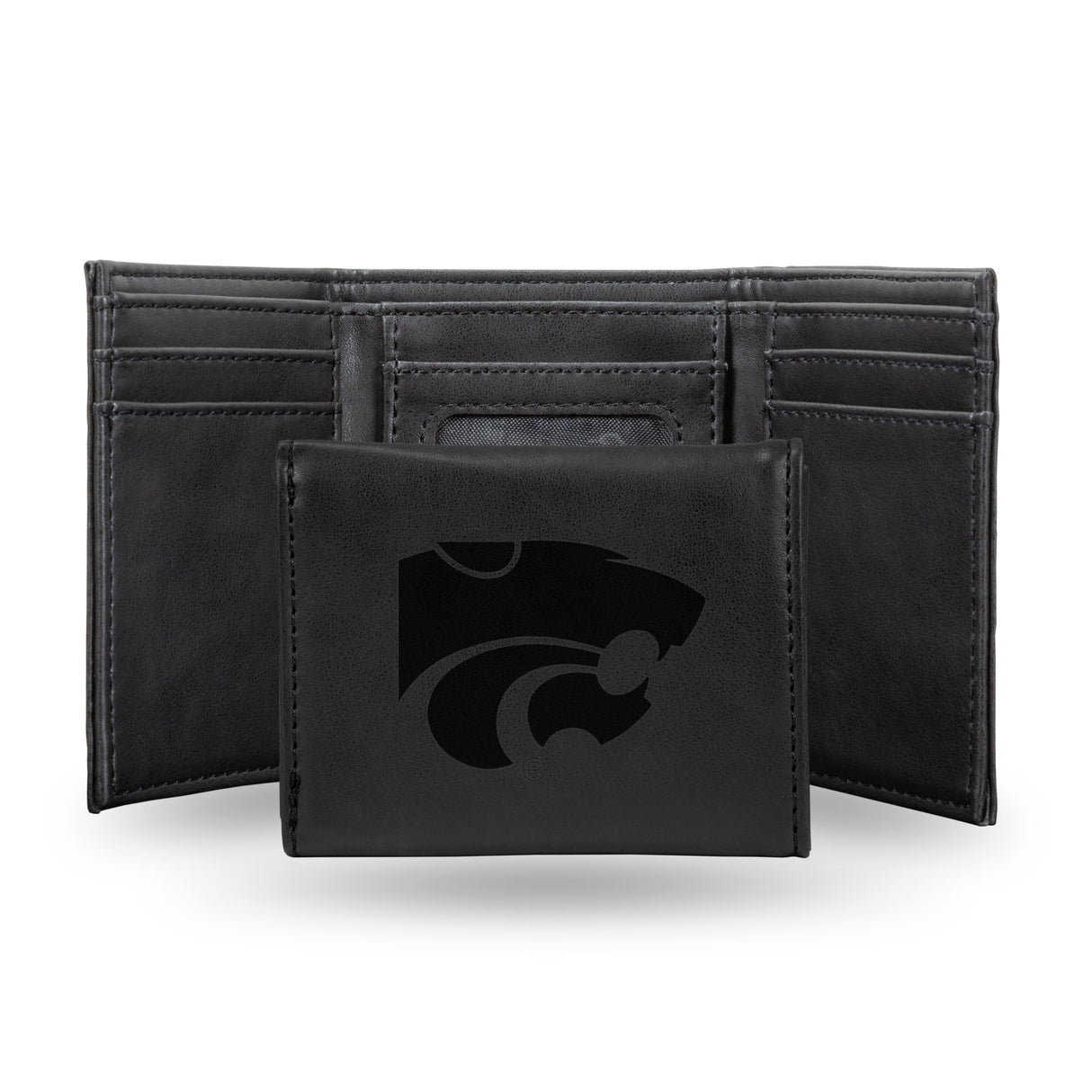 NCAA Kansas State Wildcats - KSU Laser Engraved Tri-Fold Wallet Fan Gear NCAA Kansas State Wildcats