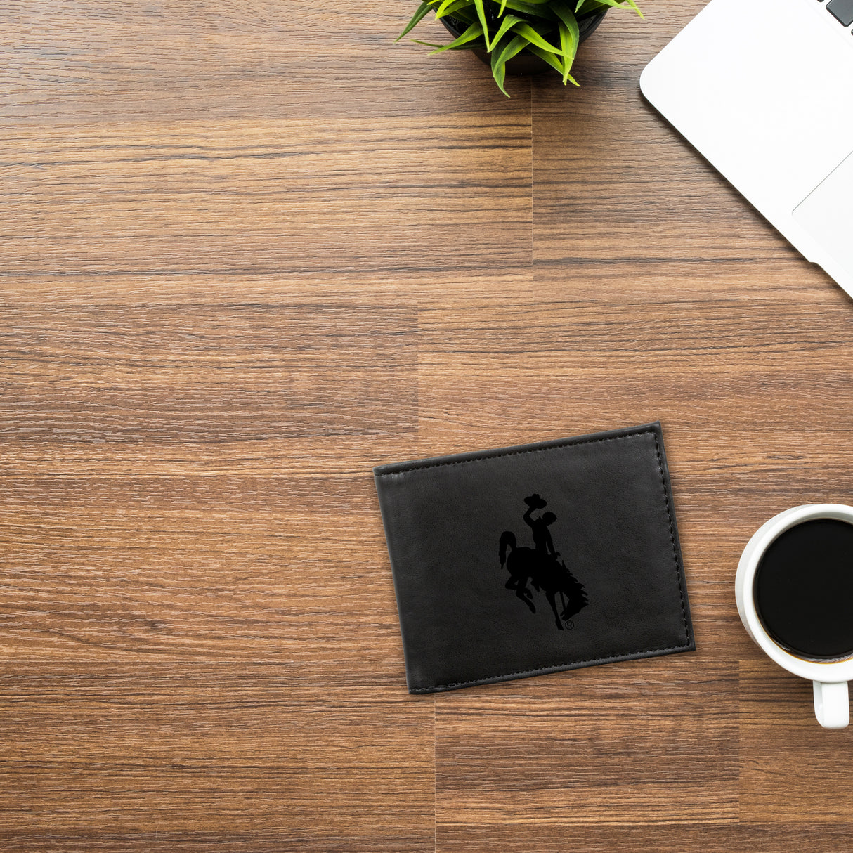 NCAA Wyoming Cowboys Laser Engraved Tri-Fold Wallet Fan Gear NCAA Wyoming Cowboys