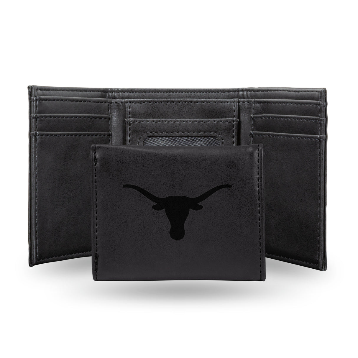 NCAA Texas Longhorns Laser Engraved Tri-Fold Wallet Fan Gear NCAA Texas Longhorns