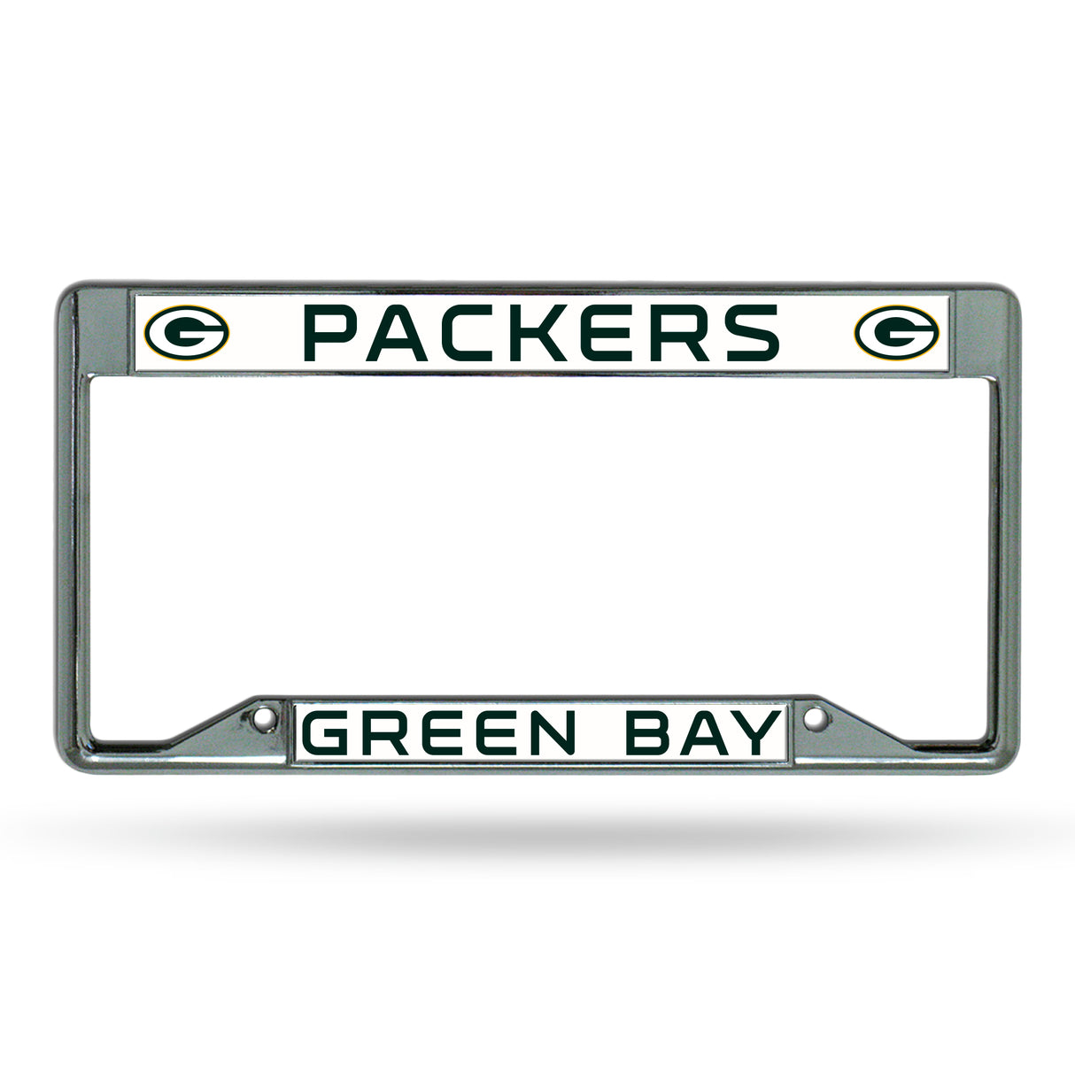NFL Green Bay Packers Chrome License Plate Frame Fan Gear NFL Green Bay Packers