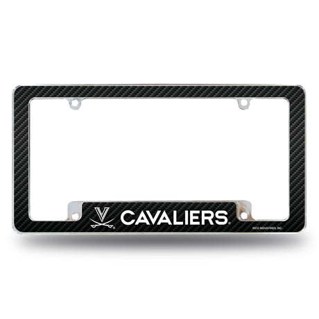 NCAA Virginia Cavaliers All Over Chrome License Plate Frame Fan Gear NCAA Virginia Cavaliers