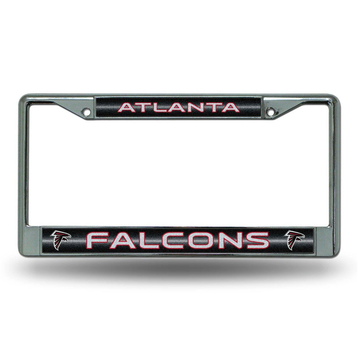NFL Atlanta Falcons Chrome Glitter License Plate Frame Fan Gear NFL Atlanta Falcons