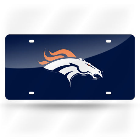 NFL Denver Broncos Laser Cut License Plate Tag Fan Gear NFL Denver Broncos
