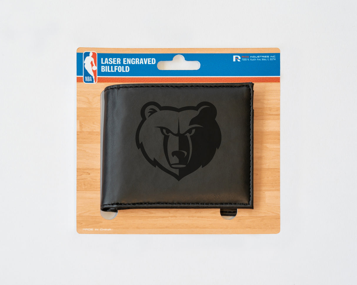 NBA Memphis Grizzlies Laser Engraved Bill-Fold Fan Gear NBA Memphis Grizzlies