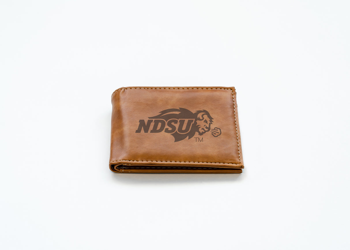 NCAA North Dakota State Bisons Laser Engraved Bill-Fold Fan Gear NCAA North Dakota State Bisons