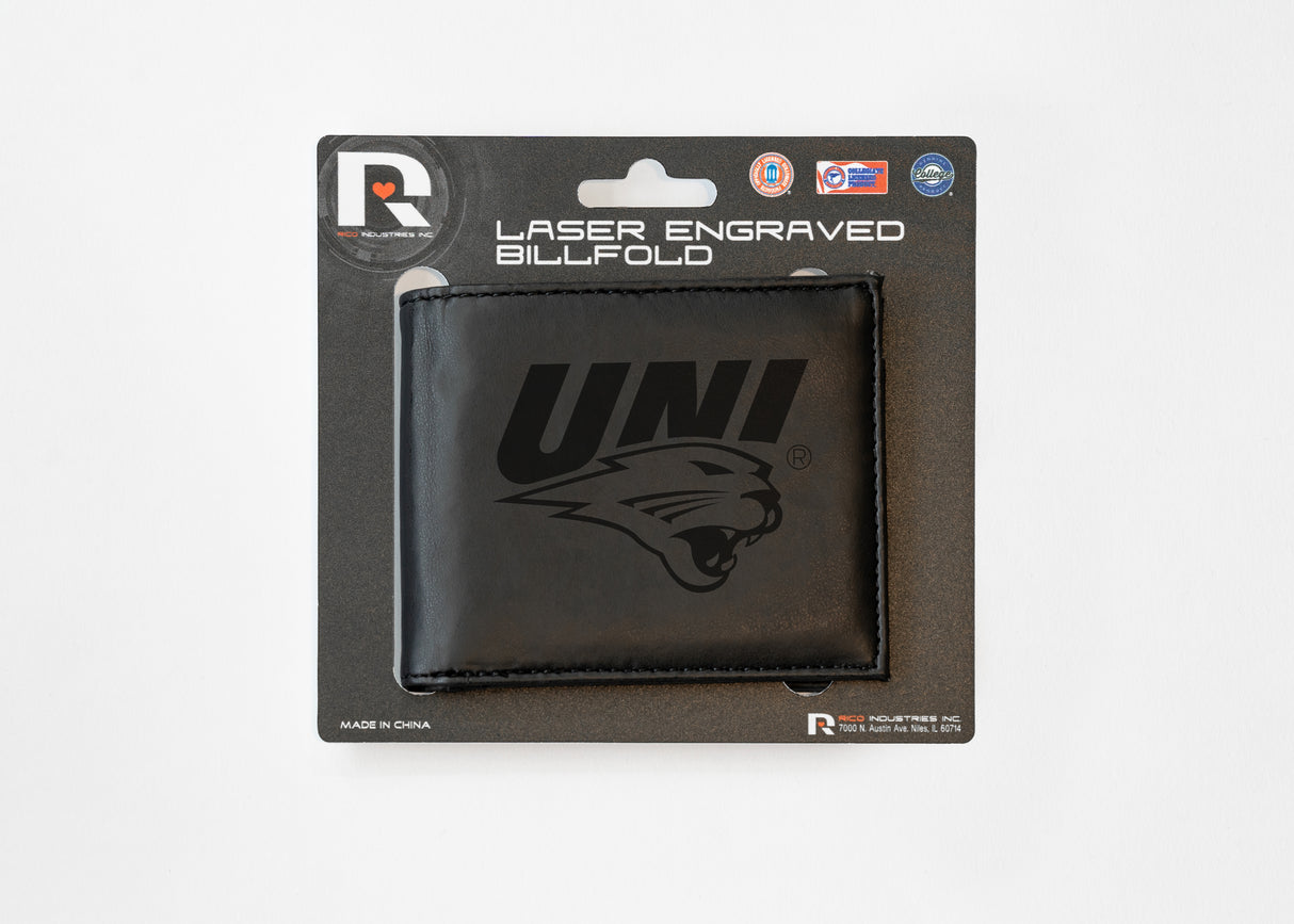 NCAA Northern Iowa Panthers Laser Engraved Bill-Fold Fan Gear NCAA Northern Iowa Panthers