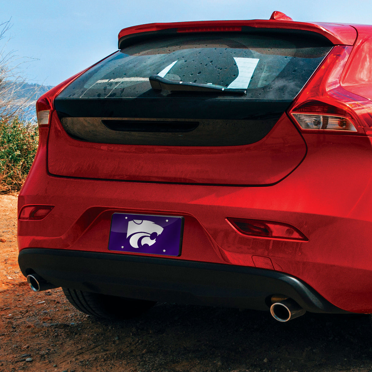 NCAA Kansas State Wildcats - KSU Laser Cut Automobile Tag Fan Gear NCAA Kansas State Wildcats