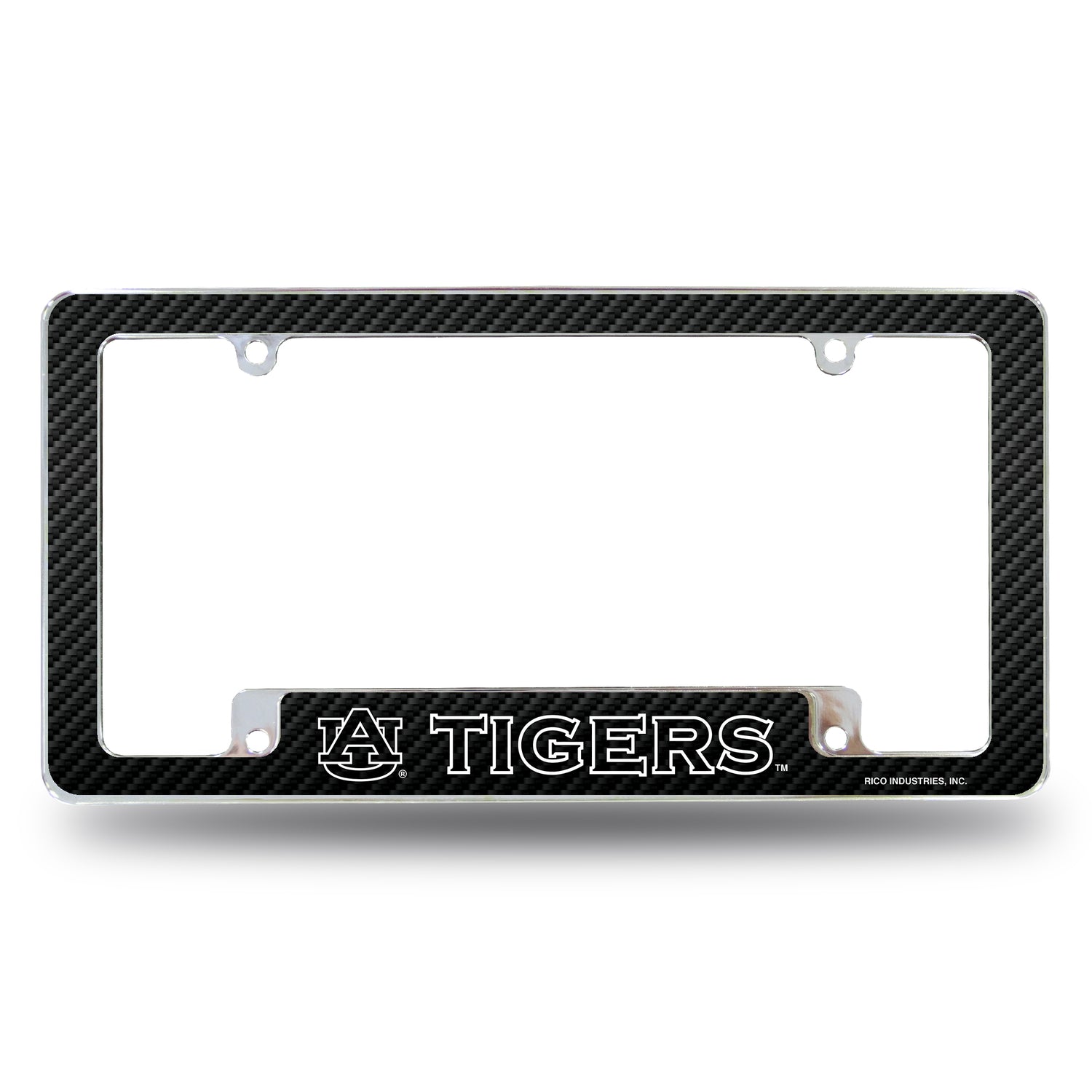 NCAA Auburn Tigers All Over Chrome License Plate Frame Fan Gear NCAA Auburn Tigers