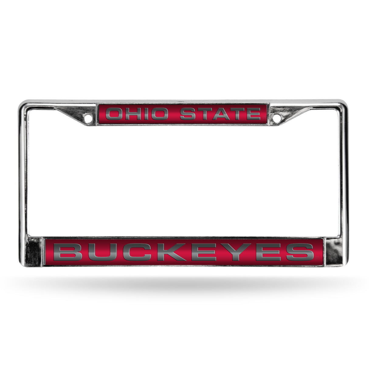 NCAA Ohio State Buckeyes Laser Cut Chrome License Plate Frame Fan Gear NCAA Ohio State Buckeyes