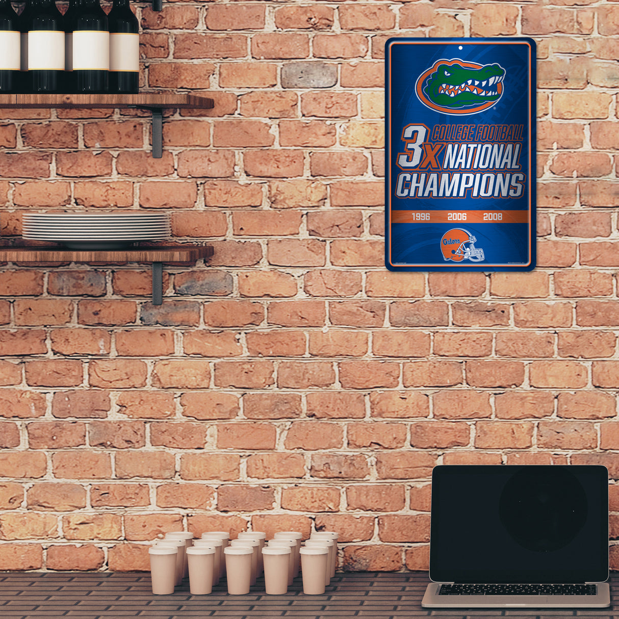 NCAA Florida Gators Large Metal Sign Fan Gear NCAA Florida Gators
