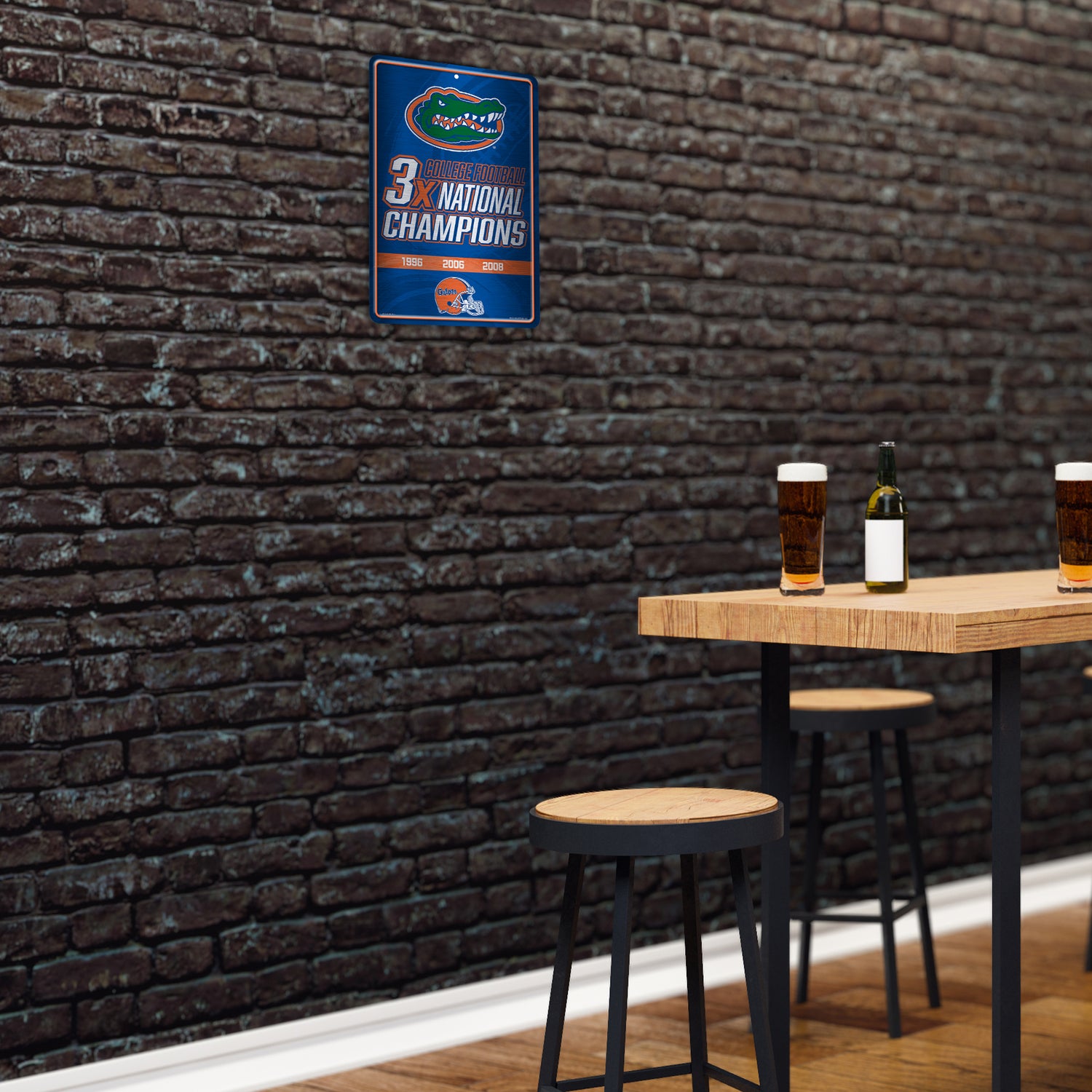 NCAA Florida Gators Large Metal Sign Fan Gear NCAA Florida Gators