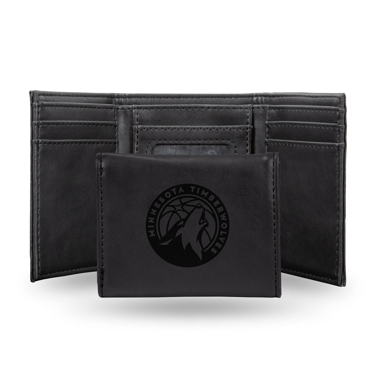NBA Minnesota Timberwolves Laser Engraved Trifold Wallet Fan Gear NBA Minnesota Timberwolves
