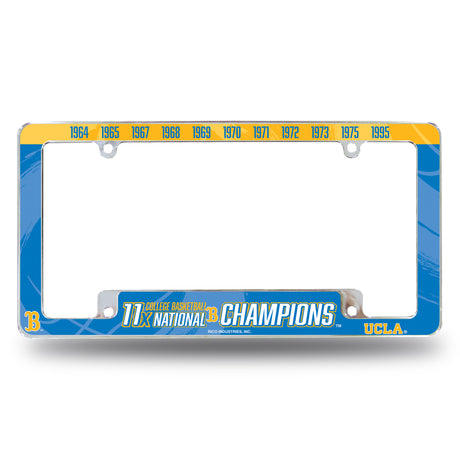 NCAA UCLA Bruins All Over Chrome License Plate Frame Fan Gear NCAA UCLA Bruins