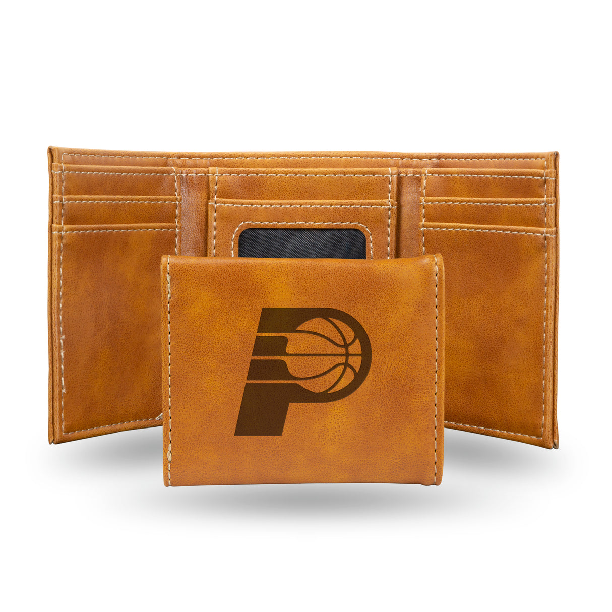 NBA Indiana Pacers Laser Engraved Trifold Wallet Fan Gear NBA Indiana Pacers