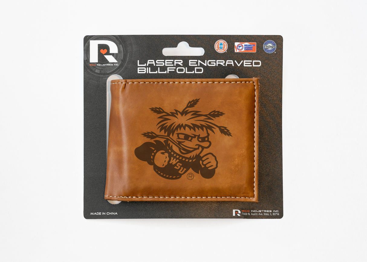 NCAA Wichita State Shockers Laser Engraved Bill-Fold Fan Gear NCAA Wichita State Shockers