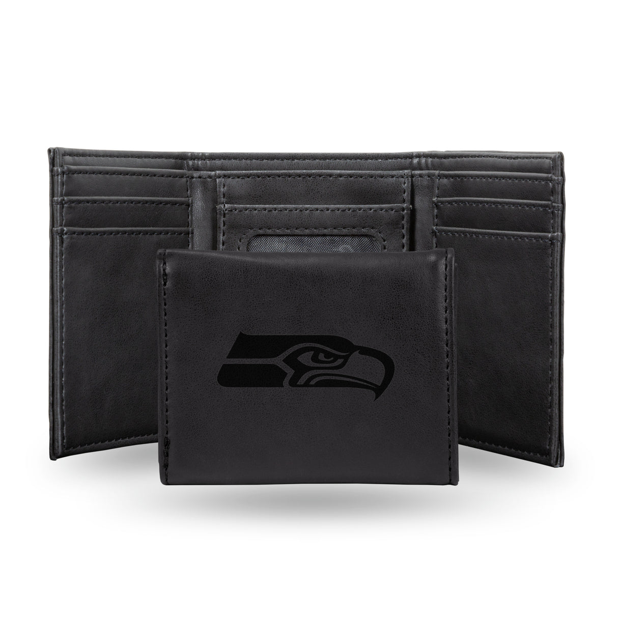 NFL Seattle Seahawks Laser Engraved Trifold Wallet Fan Gear NFL Seattle Seahawks