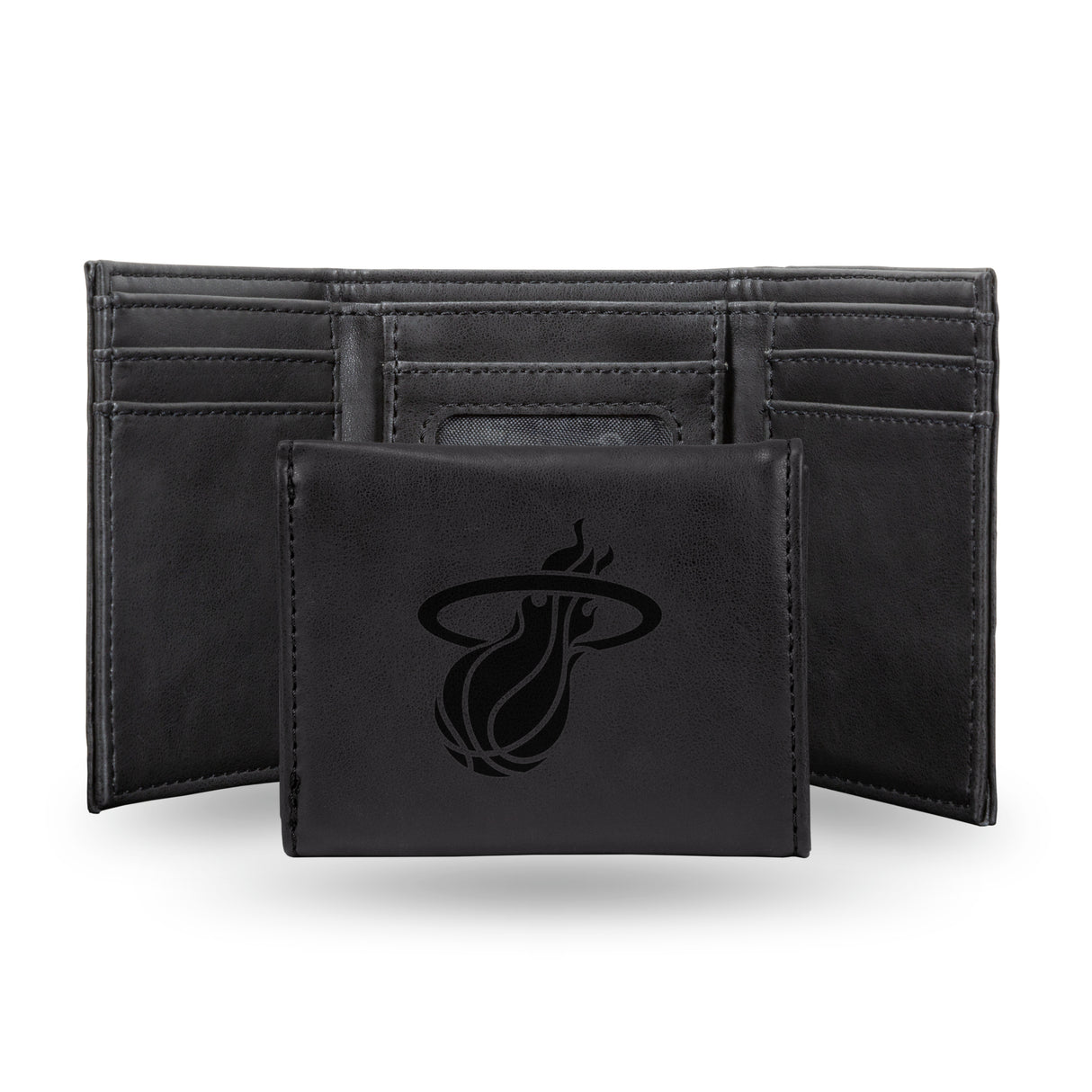 NBA Miami Heat Laser Engraved Trifold Wallet Fan Gear NBA Miami Heat