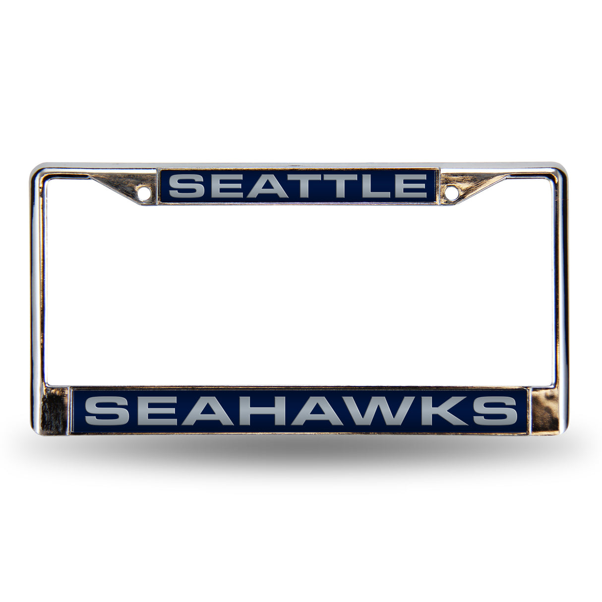 NFL Seattle Seahawks Laser Cut Chrome License Plate Frame Fan Gear NFL Seattle Seahawks