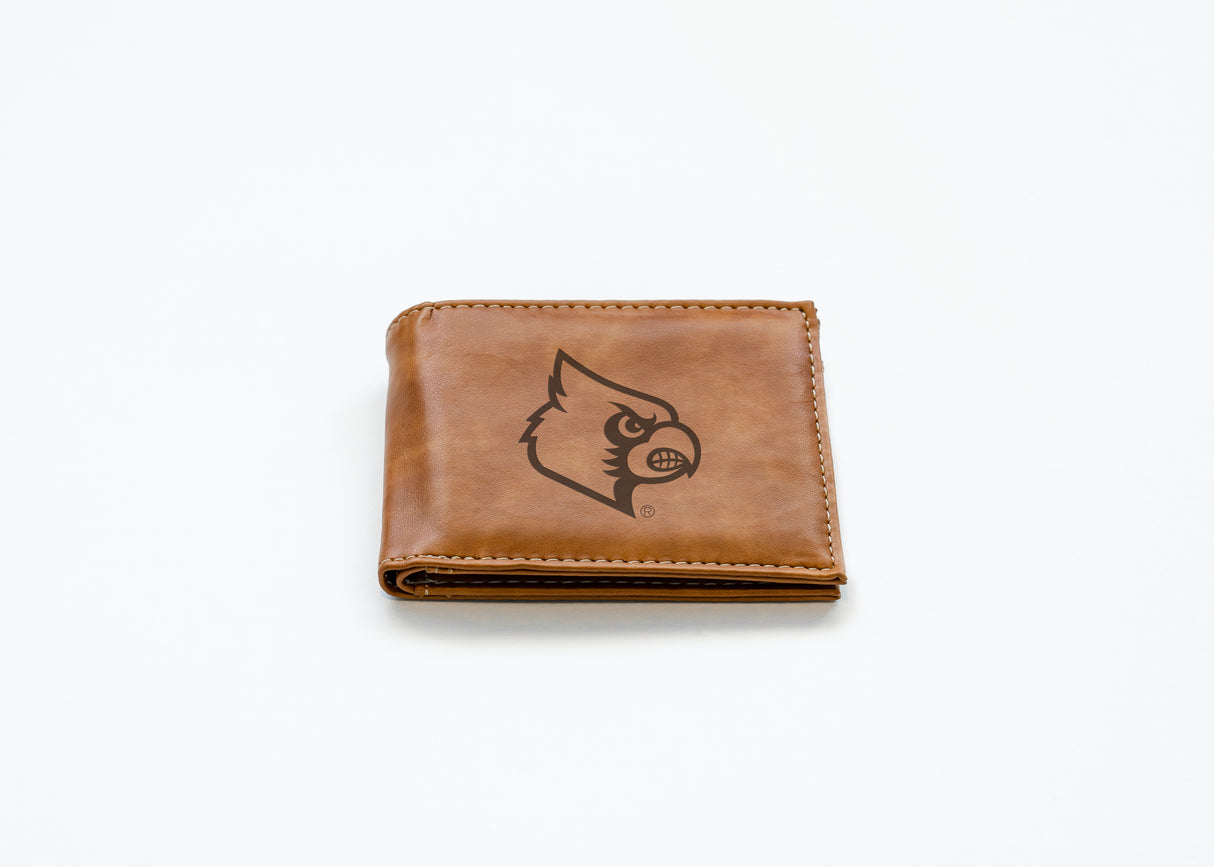 NCAA Louisville Cardinals Laser Engraved Bill-Fold Fan Gear NCAA Louisville Cardinals