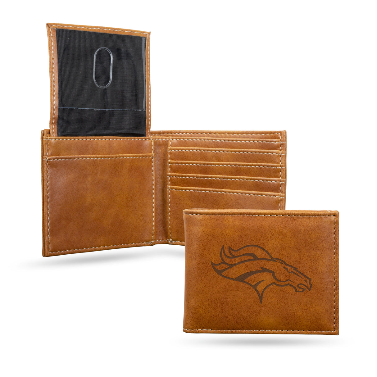 NFL Denver Broncos Laser Engraved Bill-Fold Fan Gear NFL Denver Broncos
