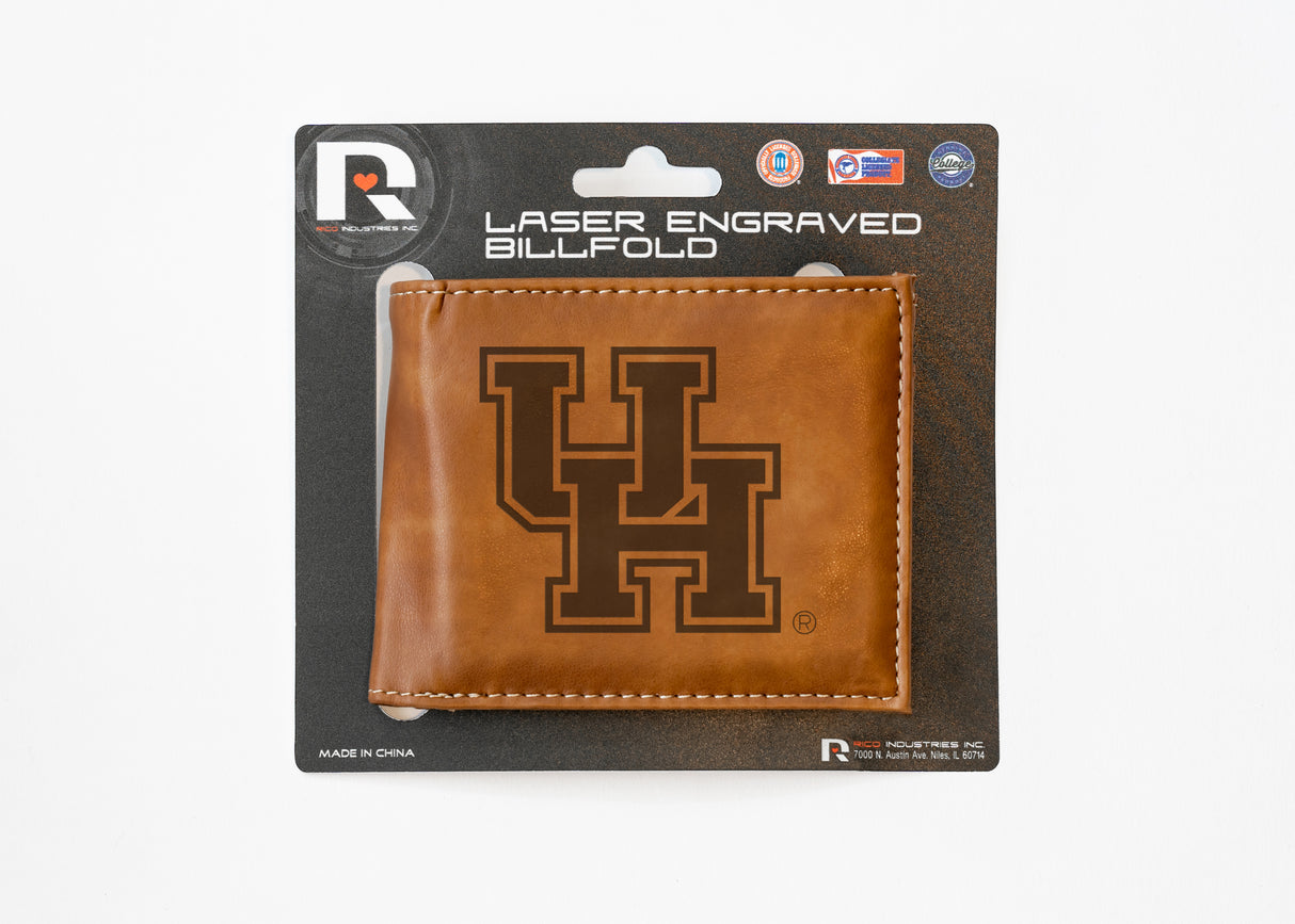 NCAA Houston Cougars Laser Engraved Bill-Fold Fan Gear NCAA Houston Cougars