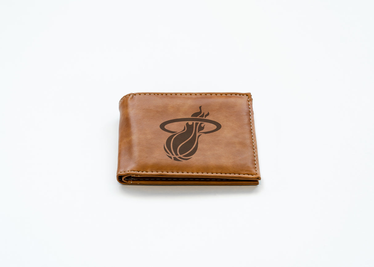 NBA Miami Heat Laser Engraved Bill-Fold Fan Gear NBA Miami Heat