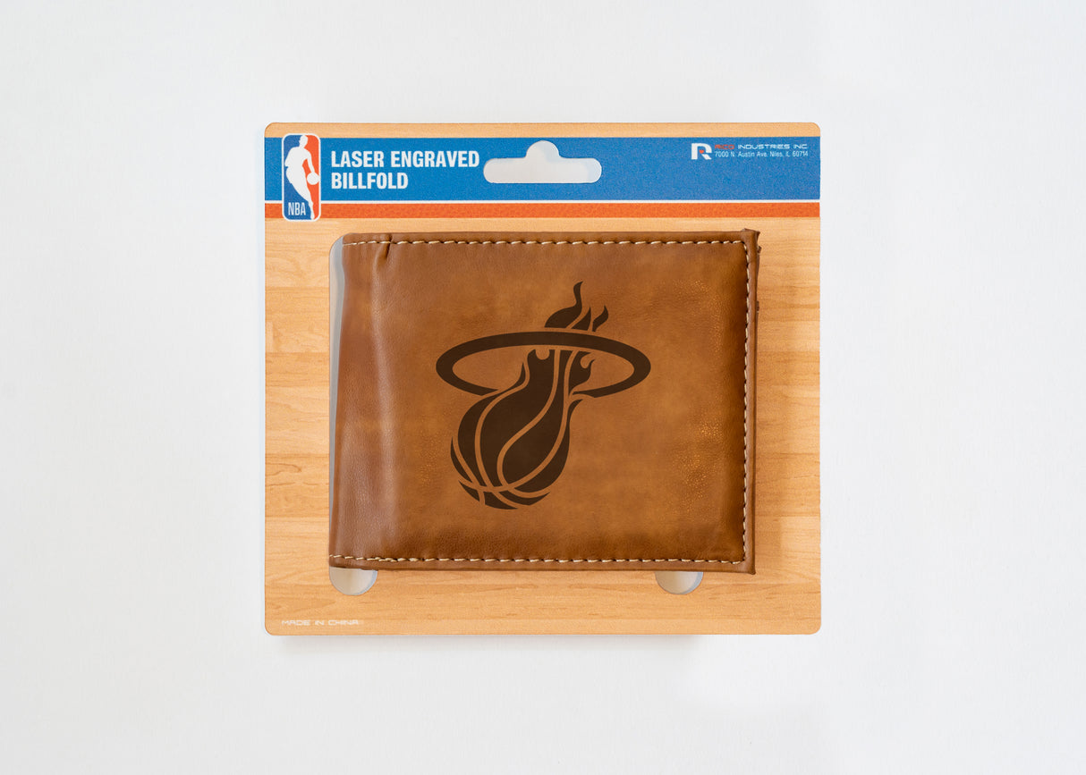 NBA Miami Heat Laser Engraved Bill-Fold Fan Gear NBA Miami Heat