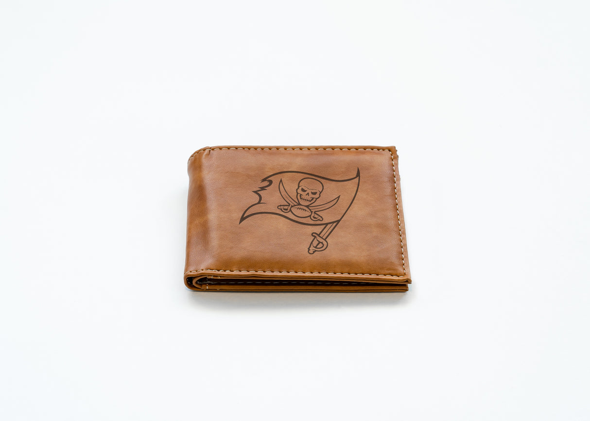 NFL Tampa Bay Buccaneers Laser Engraved Bill-Fold Fan Gear NFL Tampa Bay Buccaneers