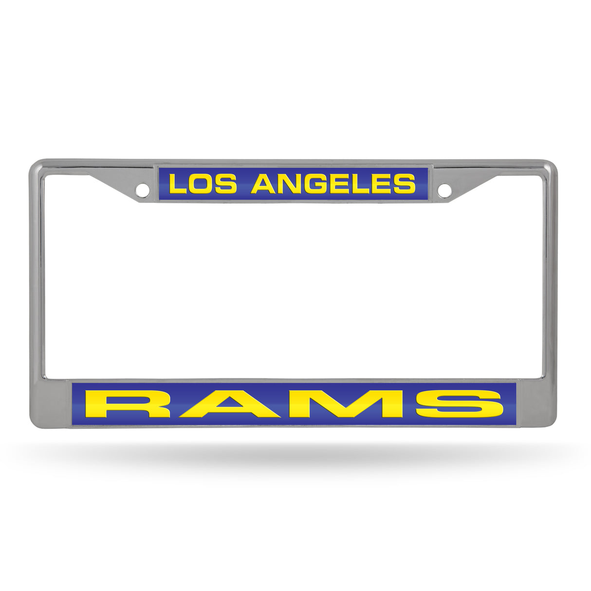 NFL Los Angeles Rams Laser Cut Chrome License Plate Frame Fan Gear NFL Los Angeles Rams
