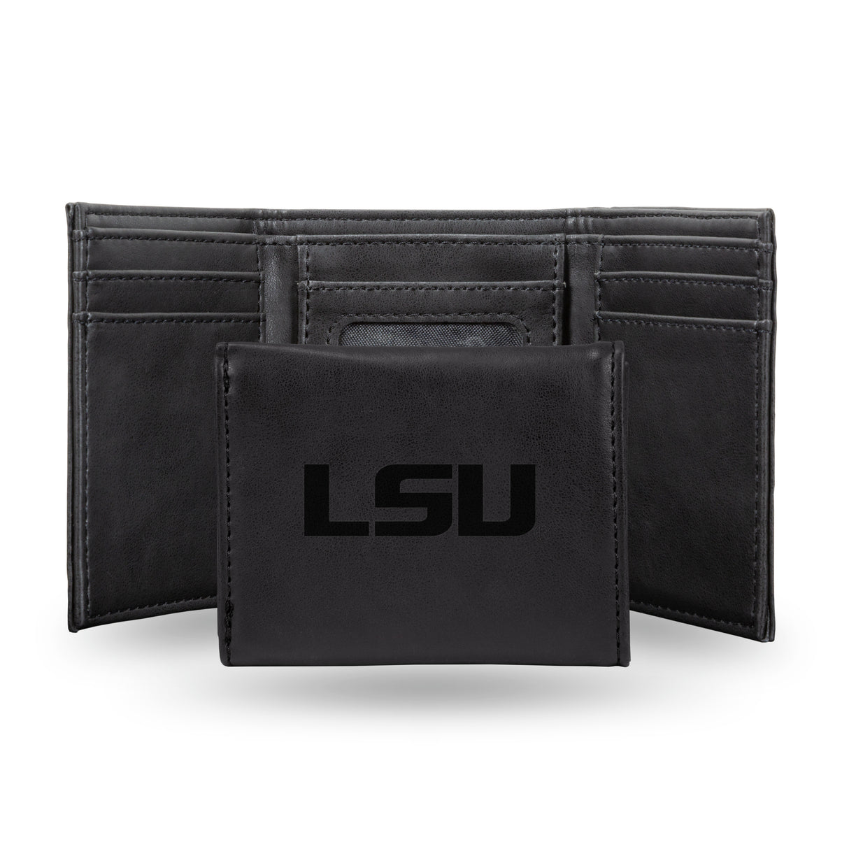 NCAA LSU Tigers Laser Engraved Tri-Fold Wallet Fan Gear NCAA LSU Tigers