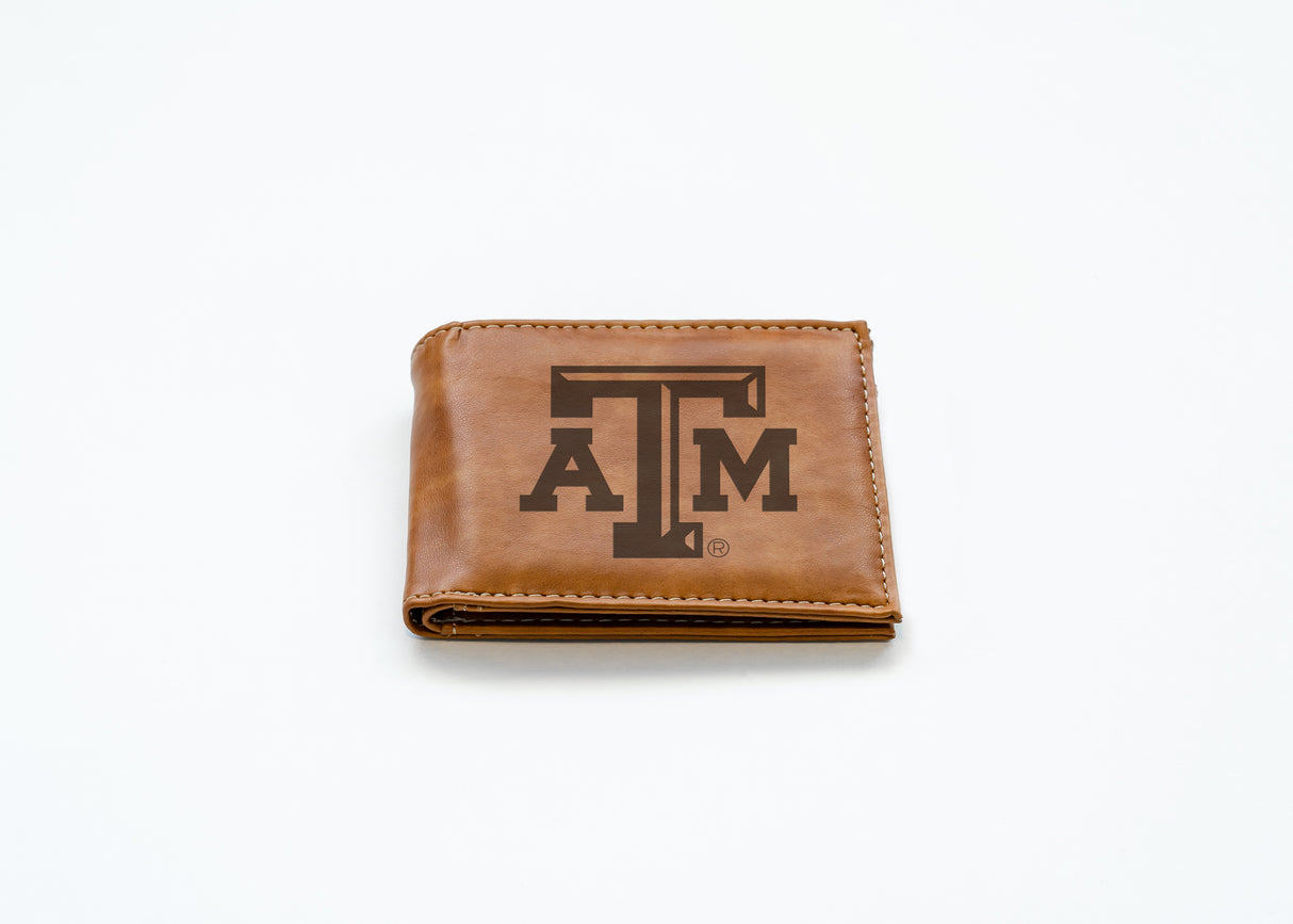 NCAA Texas A&M Aggies Laser Engraved Bill-Fold Fan Gear NCAA Texas A&M Aggies