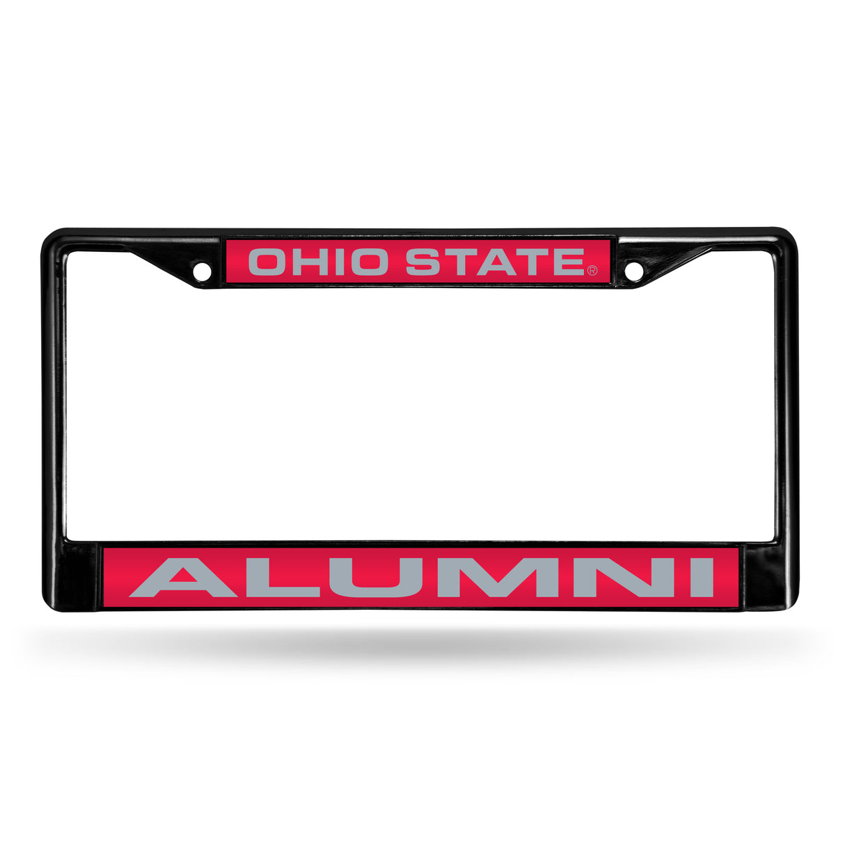 NCAA Ohio State Buckeyes Laser Cut Black Chrome License Plate Frame Fan Gear NCAA Ohio State Buckeyes