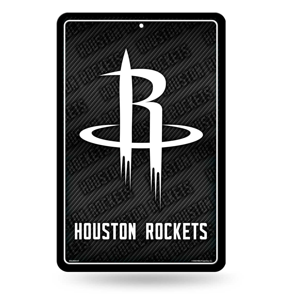 NBA Houston Rockets Large Metal Sign Fan Gear NBA Houston Rockets