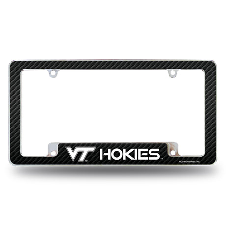 NCAA Virginia Tech Hokies All Over Chrome License Plate Frame Fan Gear NCAA Virginia Tech Hokies
