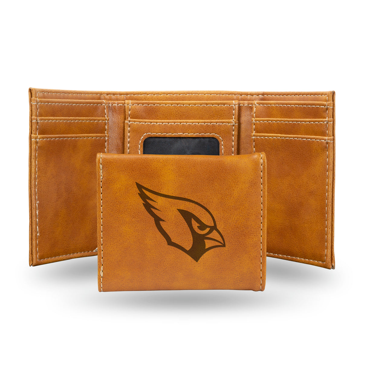 NFL Arizona Cardinals Laser Engraved Trifold Wallet Fan Gear NFL Arizona Cardinals