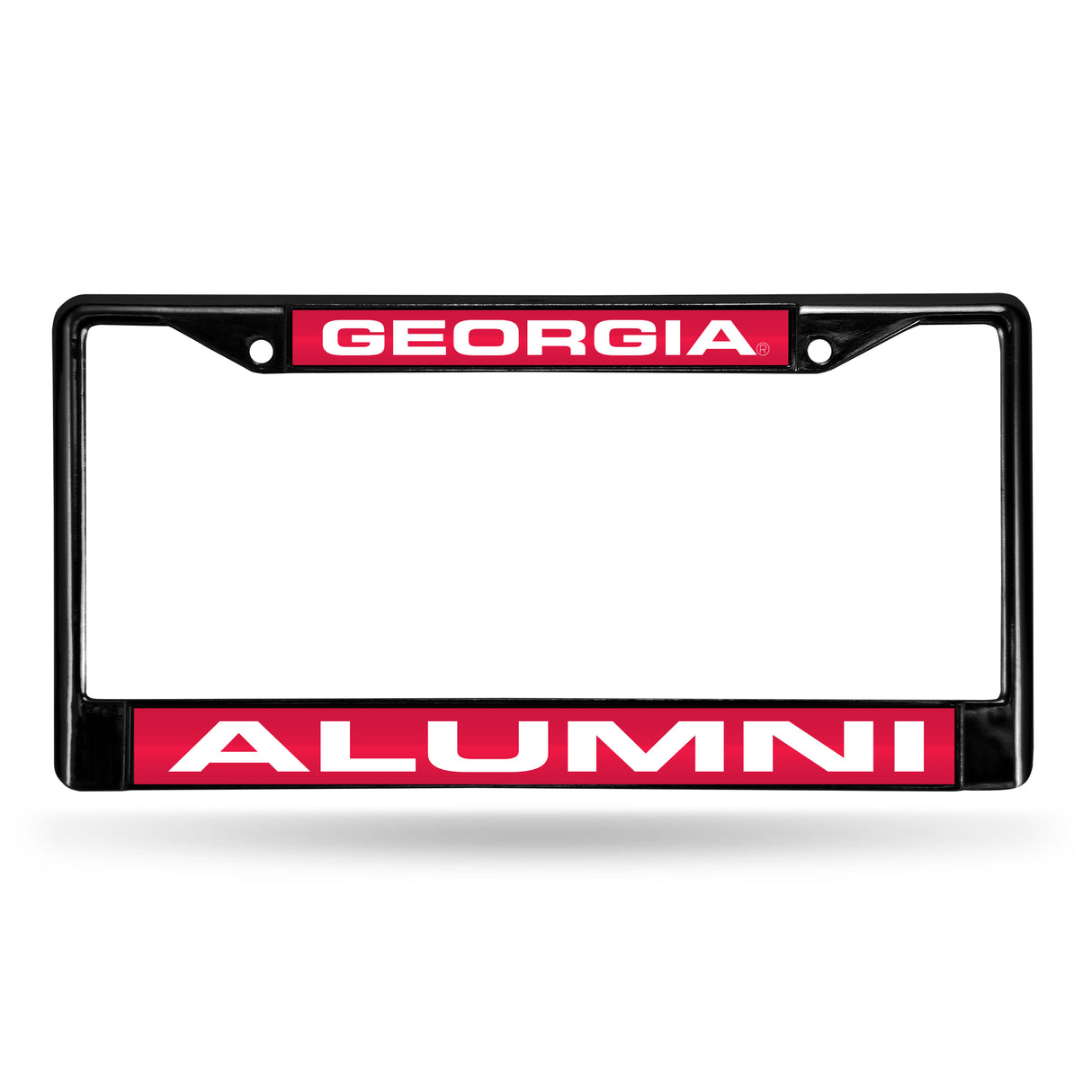 NCAA Georgia Bulldogs Laser Cut Black Chrome License Plate Frame Fan Gear NCAA Georgia Bulldogs