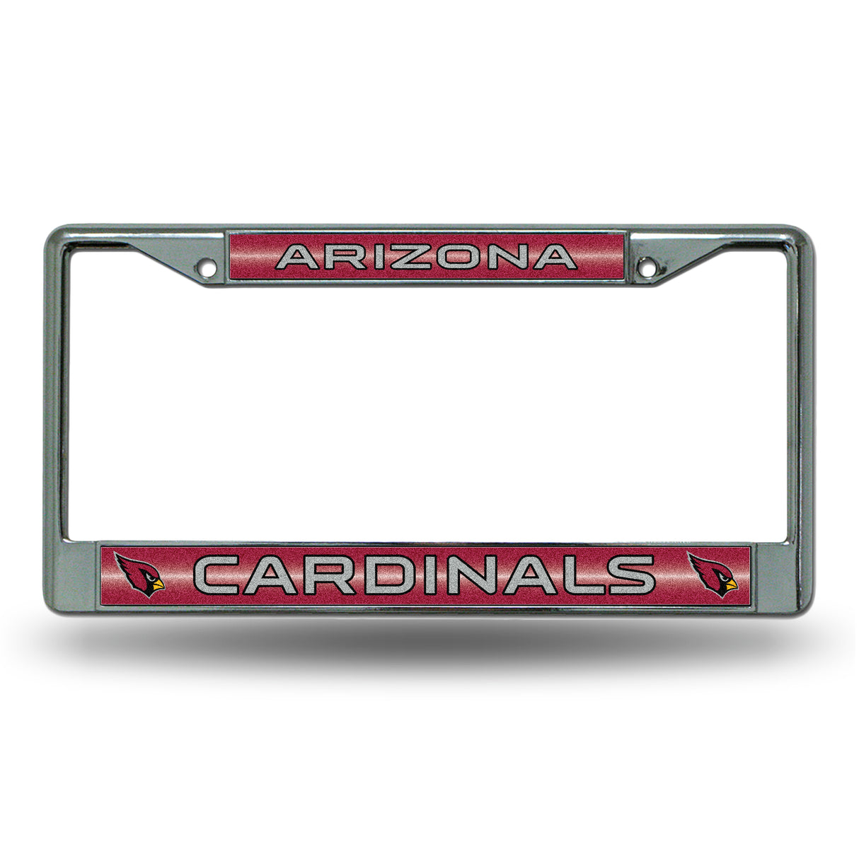NFL Arizona Cardinals Chrome Glitter License Plate Frame Fan Gear NFL Arizona Cardinals