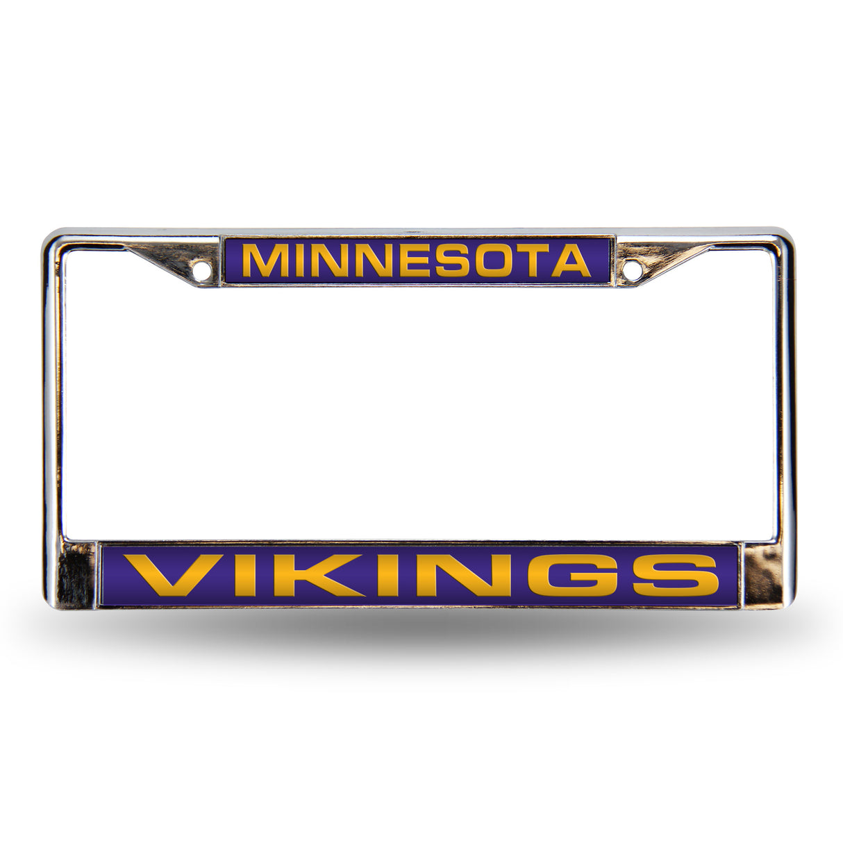 NFL Minnesota Vikings Laser Cut Chrome License Plate Frame Fan Gear NFL Minnesota Vikings