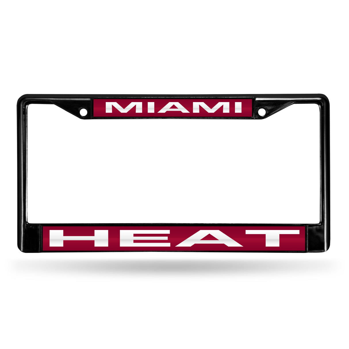NBA Miami Heat Laser Cut Black Chrome License Plate Frame Fan Gear NBA Miami Heat