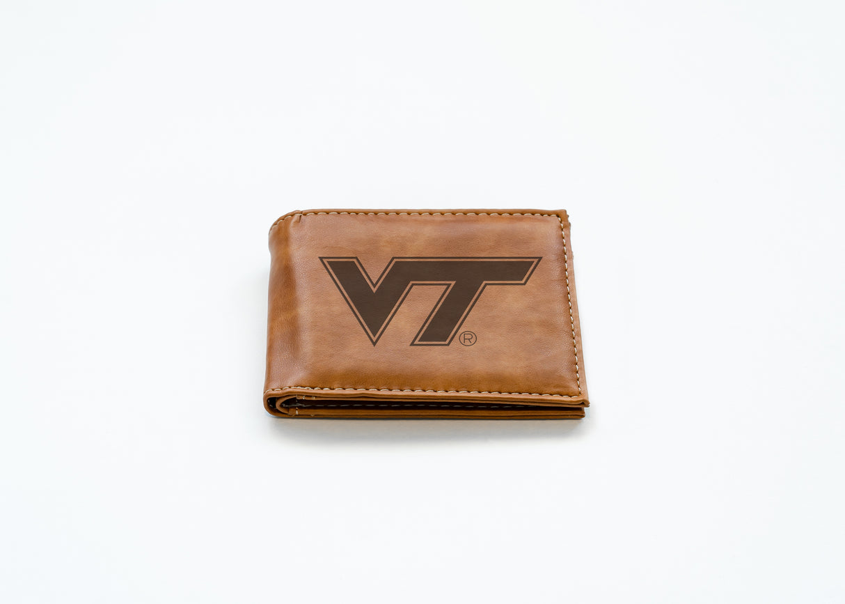 NCAA Virginia Tech Hokies Laser Engraved Bill-Fold Fan Gear NCAA Virginia Tech Hokies