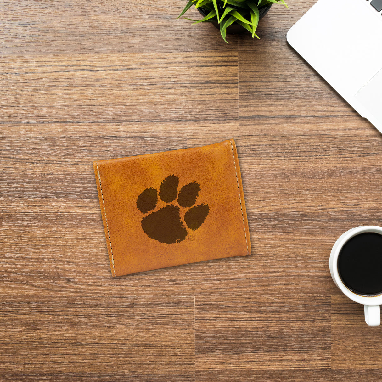 NCAA Clemson Tigers Laser Engraved Tri-Fold Wallet Fan Gear NCAA Clemson Tigers