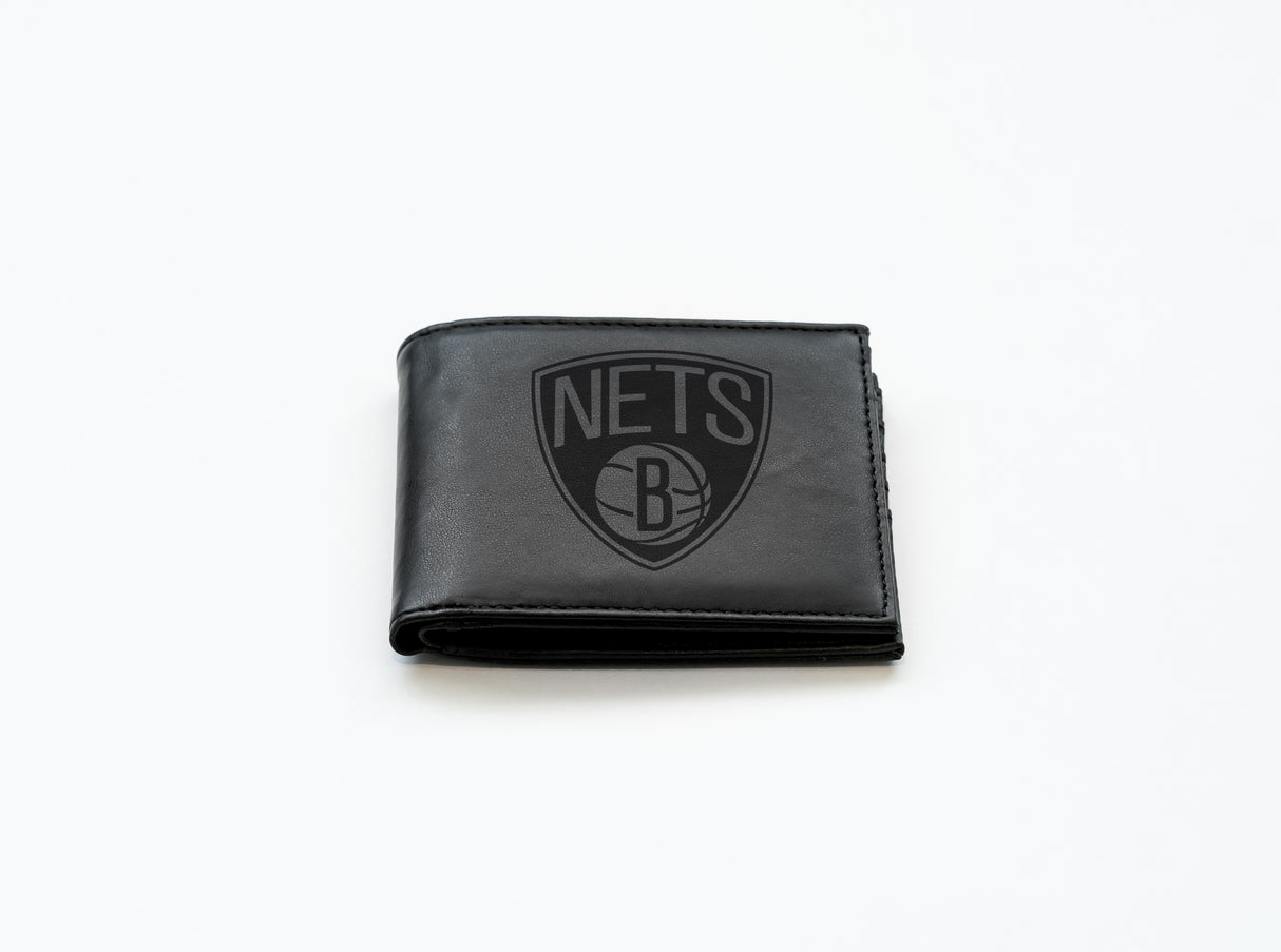 NBA Brooklyn Nets Laser Engraved Bill-Fold Fan Gear NBA Brooklyn Nets