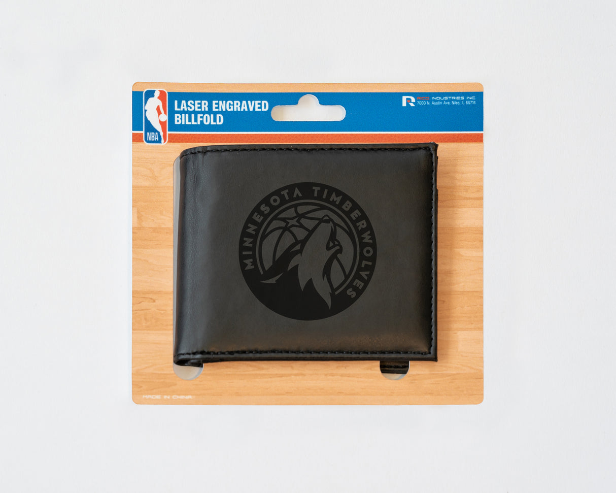 NBA Minnesota Timberwolves Laser Engraved Bill-Fold Fan Gear NBA Minnesota Timberwolves