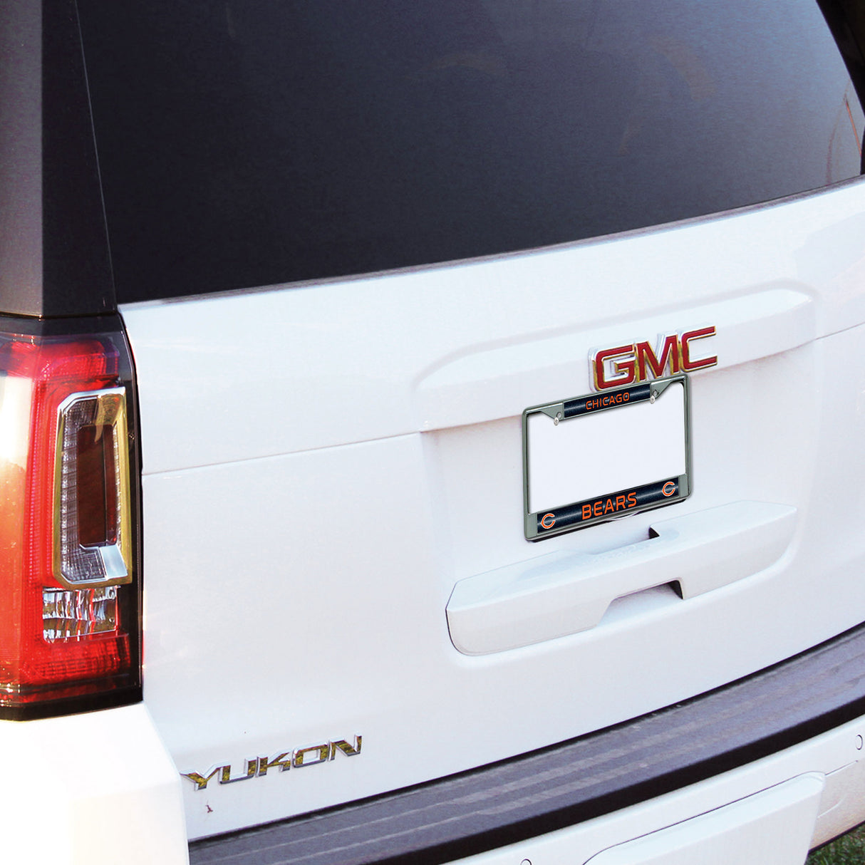 NFL Chicago Bears Chrome Glitter License Plate Frame Fan Gear NFL Chicago Bears