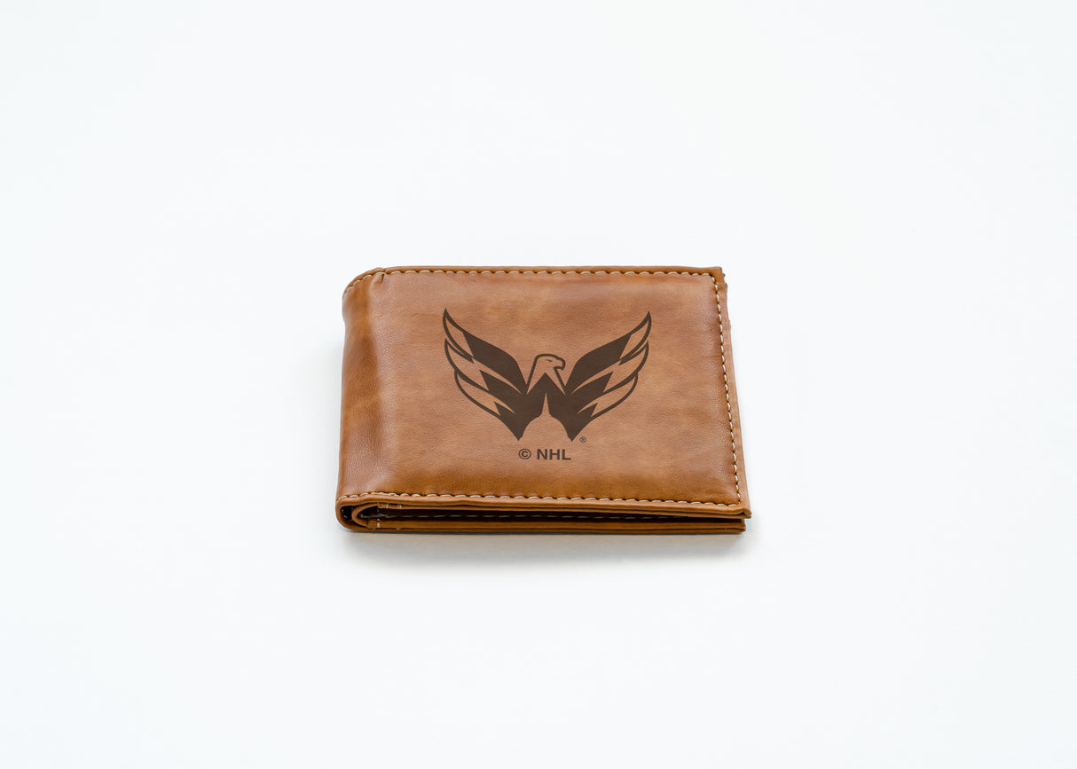 NHL Washington Capitals Laser Engraved Billfold Fan Gear NHL Washington Capitals