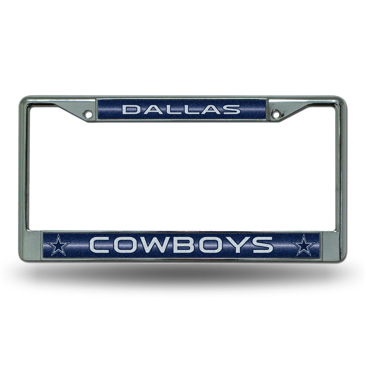 NFL Dallas Cowboys Chrome Glitter License Plate Frame Fan Gear NFL Dallas Cowboys
